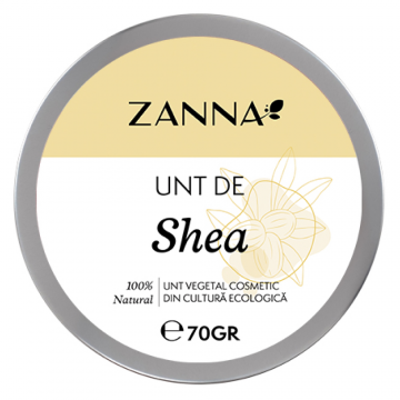 Unt de shea pentru uz cosmetic, 70g, Zanna