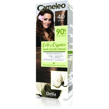 Vopsea de par Cameleo Color Essence 4.0 Brown, 75g, Delia Cosmetics