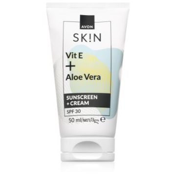 Avon Sk!n Vit E + Aloe Vera cremă pentru față SPF 30