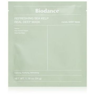 Biodance Refreshing Sea Kelp Real Deep Mask mască intensă cu hidrogel cu extracte de alge marine