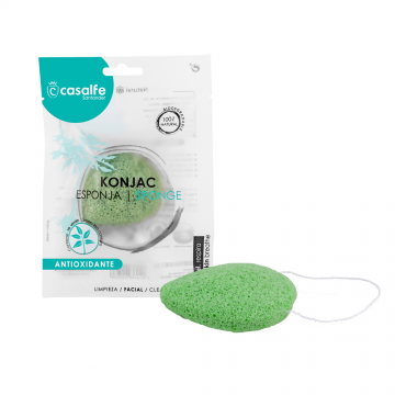 Burete exfoliant pentru fata Green Tea, 1 bucata, Casalfe