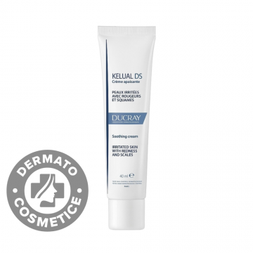 Crema calmanta pentru reducerea scuamelor cu efect anti-recidiva Kelual DS, 40ml, Ducray