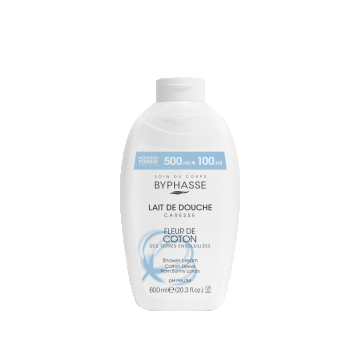Crema de dus cu flori de bumbac Caresse, 600ml, Byphasse