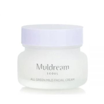 Crema de Fata Vegana, Calmanta si Hidratanta - Muldream All Green Mild Facial Cream, 60 ml