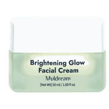 Crema de Fata Vegana, Iluminatoare cu AHA si Vitamina C - Muldream Brightening Glow Facial Cream, 50 ml
