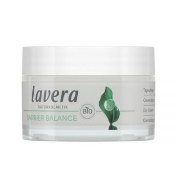 Crema de Zi Echilibranta Unisex cu Prebiotice, Fara Parfum si Alcool - Lavera Barrier Balance Day Cream, 50 ml