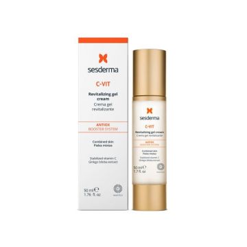 Cremă-gel revitalizantă pentru ten mixt, C-Vit 50ml, Sesderma
