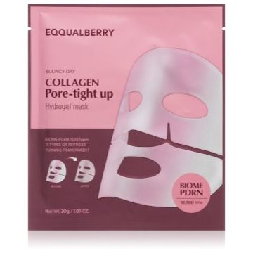 EQQUALBERRY Collagen Pore-Tight Up Hydrogel Mask masca de celule cu efect de fermitate cu textura de gel