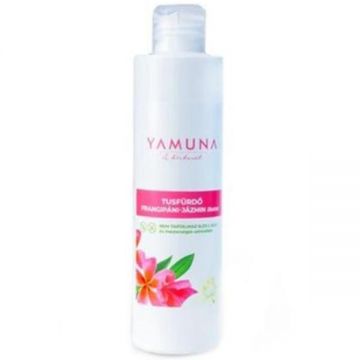 Gel de dus cu frangipani si iasomie Yamuna, 200 ml