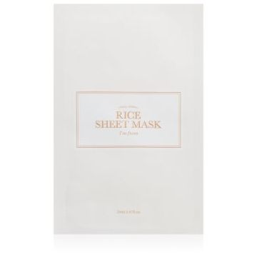 I'm from Rice Sheet Mask mască textilă hidratantă pentru uniformizarea nuantei tenului