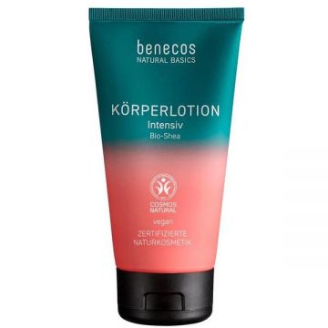 Lotiune de Corp Vegana pentru Piele Uscata, cu Shea Bio - Benecos Körperlotion Intensiv, 150 ml