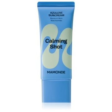 MAMONDE Calming Shot Azulene Suncream crema protectoare pentru fata cu efect calmant