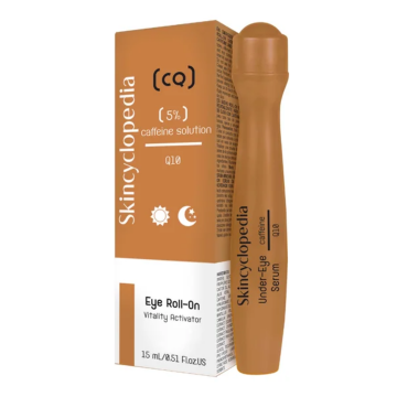Roll-on contur ochi cu cafeina si Q10, 15 ml, Skincyclopedia