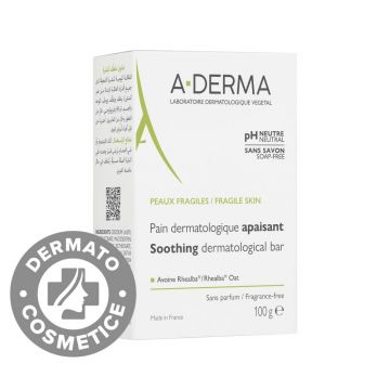 Sapun dermatologic pentru pielea fragila, 100g, A-Derma
