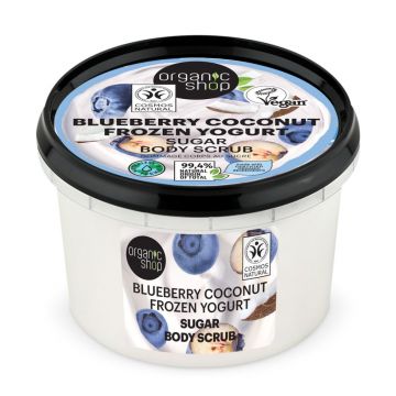 Scrub de corp Blueberry Coconut Frozen Yogurt, 250ml, Organic Shop