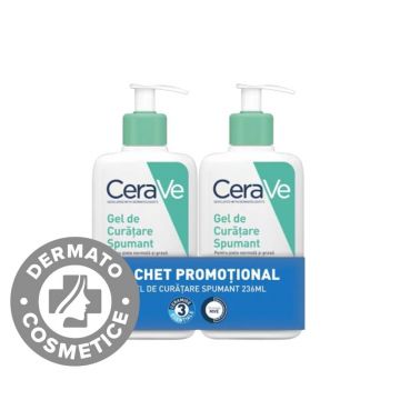 Set Gel de curatare spumant, 2 x 236ml, CeraVe