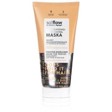 so!flow Medium Porosity Hair Protein-Emollient Mask Masca de par anti-electrizare