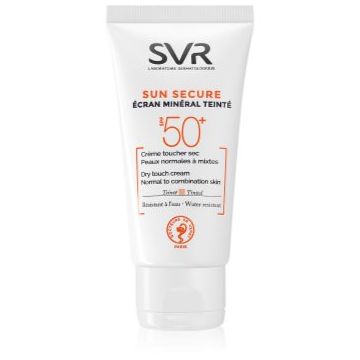 SVR Sun Secure crema nuantatoare cu minerale pentru piele normala spre mixta SPF 50+