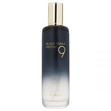 Toner Hidratant pentru Fata cu Extract de Melc Negru si Peptide 9 - FarmStay Black Snail Peptide 9 Perfect Toner, 120 ml