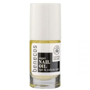 Ulei pentru Unghii si Cuticule cu Uleiuri Bio si Vitamine – Benecos Vegan Nail Oil, 5 ml