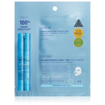 VT Cosmetics Hydrop Reedle Shot 100hL 2 Step Mask masca pentru hidratare intensa pentru tratarea tenului în două faze