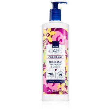 Avon Care Jasmine Scent & Glycerine lapte de corp cu particole stralucitoare pentru piele normala si uscata