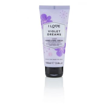 Crema de maini si unghii Violet Dreams, 100ml, I Love Cosmetics