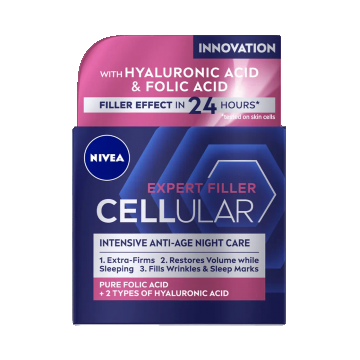 Crema de noapte Hyaluron Filler Firming Care Cellular, 50ml, Nivea