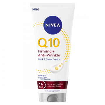 Crema pentru fermitate gat si decolteu Q10, 200ml, Nivea