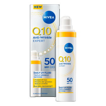 Fluid de zi Anti-Wrinkle Expert Q10 cu protectie UV, 40ml, Nivea