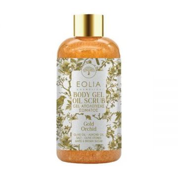 Gel Scrub pentru Corp - Eolia Cosmetics Body Gel Oil Scrub Gold Orchid, 250 ml