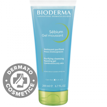 Gel spumant purifiant Sebium, 200ml, Bioderma
