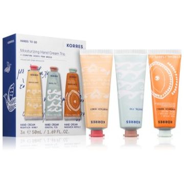 Korres Moisturizing Hand Cream Trio set cadou de maini