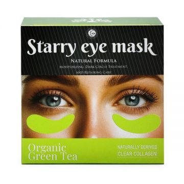 Mască pentru ochi Starry cu ceai verde, colagen clar de origine naturală