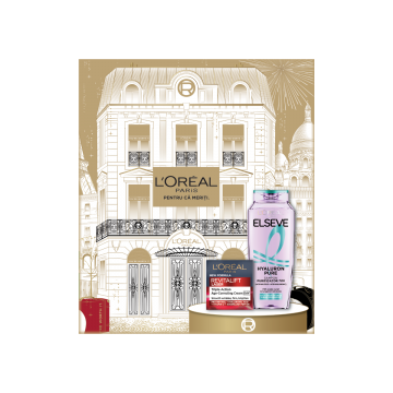 Pachet Crema antirid Revitalift Laser 50ml + Sampon Hyaluron Pure Elseve 400ml, L'Oreal