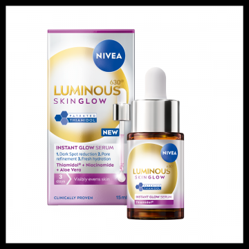 Ser facial iluminator Luminous630 Skin Glow, 15ml, Nivea