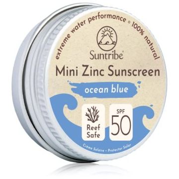 Suntribe Mini Zinc Sunscreen crema de fata cu minerale pentru protectie SPF 50