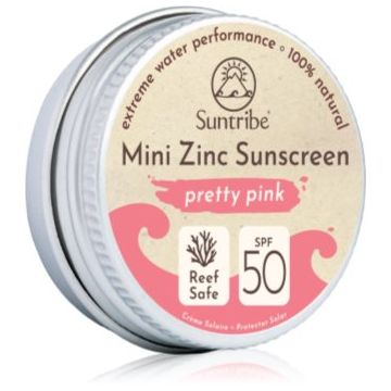 Suntribe Mini Zinc Sunscreen crema de fata cu minerale pentru protectie SPF 50