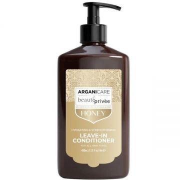 Balsam Fara Clatire Hidratant si Fortifiant, cu Ulei de Argan si Miere - Arganicare Beaute Privee Hydrating & Strengthening Leave-In Conditioner with Argan Oil & Honey, 400 ml