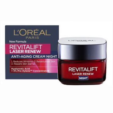 Crema Antirid de Noapte L'Oreal Paris Revitalift Laser Renew, 50 ml
