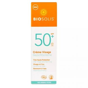 Crema de Fata cu Protectie Solara, Spf 50+, 50 ml, Biosolis