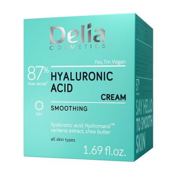 Crema de Fata Delia, cu Acid Hialuronic, Efect de Netezire, 50 ml