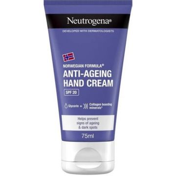 Crema de Maini Neutrogena Anti-Ageing, Spf 20, 75 ml