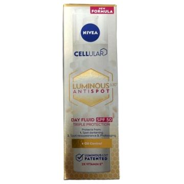 Crema de Zi Impotriva Petelor Pigmentare Nivea Cellular Luminous 630, SPF 50, 40 ml