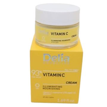 Crema Fata Iluminatoare si Nutritiva Delia, cu Vitamina C, 50 ml