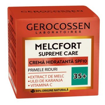 Crema hidratanta primele riduri 35+ cu SPF10 Melcfort Supreme Care, 50ml, Gerocossen