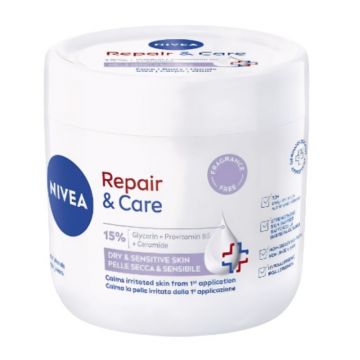 Crema Nivea Repair & Care cu 15% Glicerina si Vitamina E, 400 ml