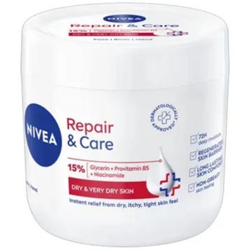 Crema Nivea Repair & Care cu 15% Glicerina si Vitamina E, 400 ml