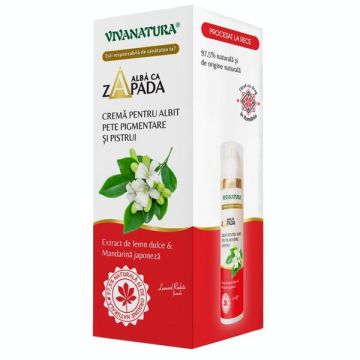 Crema pentru Albit Pete Pigmentare si Pistrui - Vivanatura, 45 ml