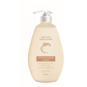 Gel de dus cu orez si ulei de cocos, 500ml, Quret